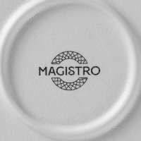 Тарелка фарфоровая Magistro Line, d=25,5 см, цвет белый