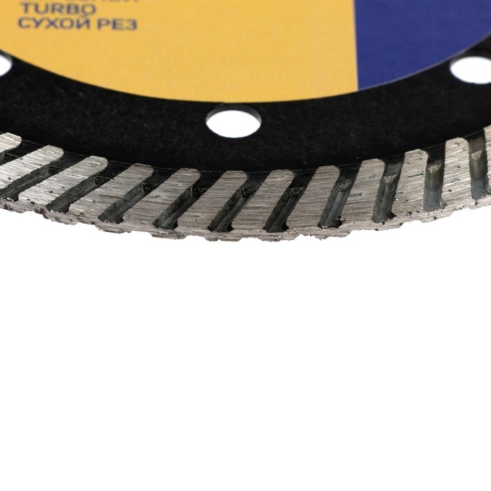 Диск алмазный отрезной ТУНДРА ПРОФИ, повышенный ресурс, TURBO, сухой рез, 125 х 22 мм Диск алмазный отрезной ТУНДРА ПРОФИ, повышенный ресурс, TURBO, сухой рез, 125 х 22 мм
