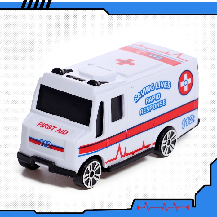 Набор машин «Скорая помощь», 5 штук Набор машин «Скорая помощь», 5 штук