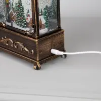 Светодиодная фигура &laquo;Новогодняя деревня&raquo; 14.5&times;22&times;8 см, пластик, от батареек ААх3, USB, свечение тёплое белое