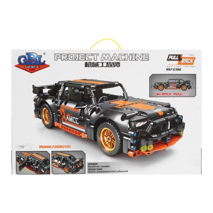 Конструктор гоночная машина GAO BO LE Project Machine, инерционный, 505 деталей, 6+ Конструктор гоночная машина GAO BO LE Project Machine, инерционный, 505 деталей, 6+