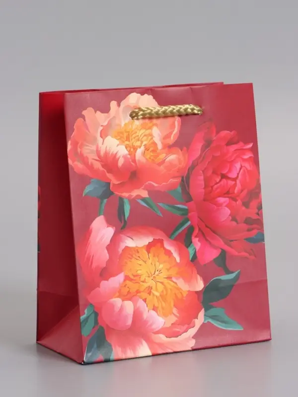 Пакет подарочный "Яркий акцент" ламинированый 11,5 х 14,5 х 6,5 см