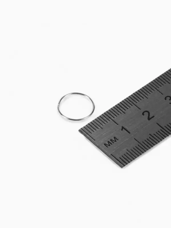 Кольцо соединительное 0.7&times;12 мм (набор 50 г, &plusmn;360 шт.) СМ-995, цвет серебро