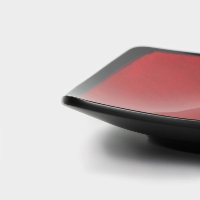 Блюдо сервировочное «Красный Восток», 18,7×2,5 см, цвет чёрный