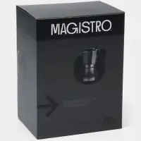 Кофеварка гейзерная Magistro &laquo;Мрамор&raquo;, 300 мл, на 6 чашек, алюминий, серая