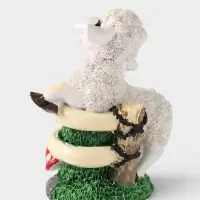 Фигурка декоративная &laquo;Барашка с мухомором, цветком&raquo;, полистоун, 10&times;6.5&times;12 см, МИКС
