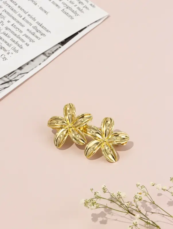 Заколка - автомат для волос QF &laquo;Орнелла&raquo;, 7 см, золото