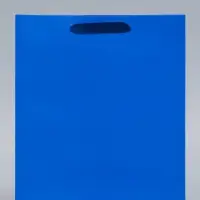 Пакет подарочный ламинированный, упаковка, &laquo;Синий&raquo;, ML 23&times;27&times;11.5 см