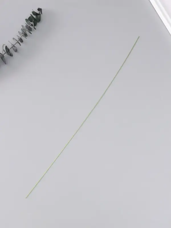 Проволока флористическая &laquo;Зелёная хром&raquo;, для изготовления искусственных цветов, 40 см, сечение 0.7 мм, набор 50 шт.