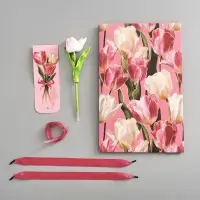 Пакет подарочный ламинированный &laquo;Тюльпаны&raquo;, 22.3&times;9&times;35 см
