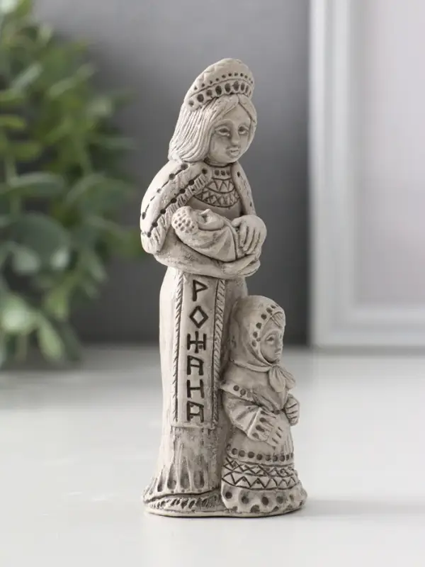 Фигура славянская богиня «Рожана» 11.5×4×4 см, серая