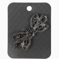 Зажим для кардигана "Ажур", тюльпан. цвет серый в сером