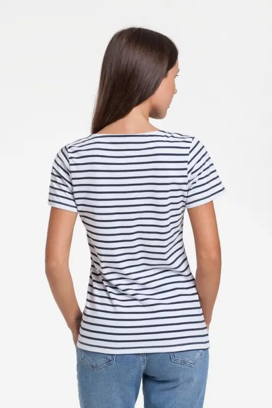 Футболка женская Grand Granat New, белая с синим, размер XS Футболка женская Grand Granat New, белая с синим, размер XS