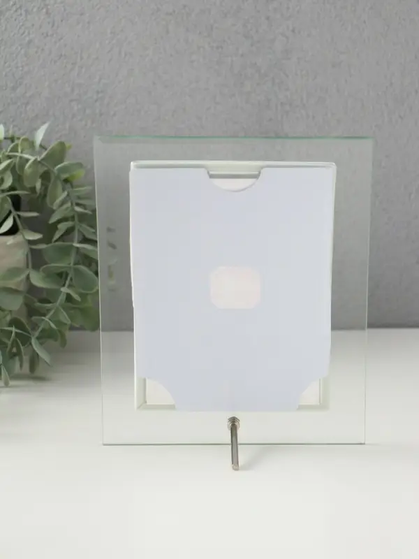 Фоторамка стекло 10х15 см "Золотой кант" вертикаль, выгнутая 15,5х20 см