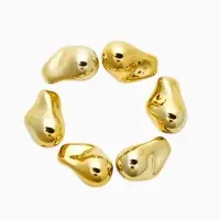 Бусины из пластика &laquo;Камешек абстракция&raquo;, набор 10 г, цвет золото