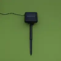 Гирлянда &laquo;Нить&raquo;, 4.5 м, уличная, с насадками &laquo;Пчёлка&raquo;, IP44, 30 LED, 2 режима, солнечная батарея, тёмная нить, свечение тёплое белое