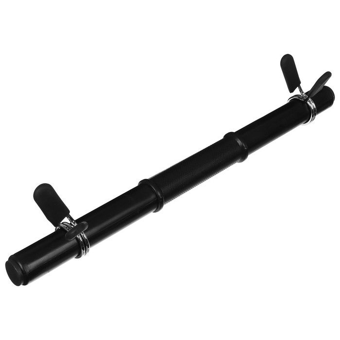 Гриф гантельный с зажимами, 45 см, d=30 мм, вес 0,59 кг, до 25 кг Гриф гантельный с зажимами, 45 см, d=30 мм, вес 0,59 кг, до 25 кг