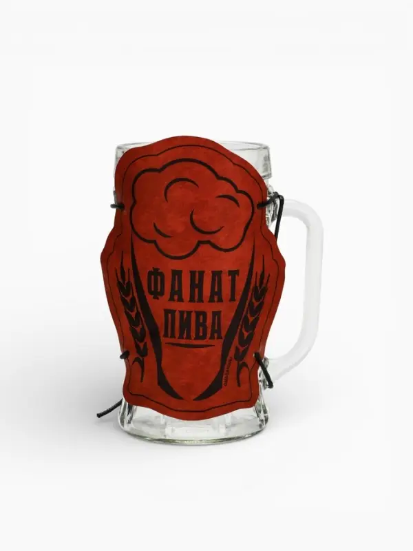 Кружка стеклянная пивная &laquo;Фанат&raquo;, 500 мл