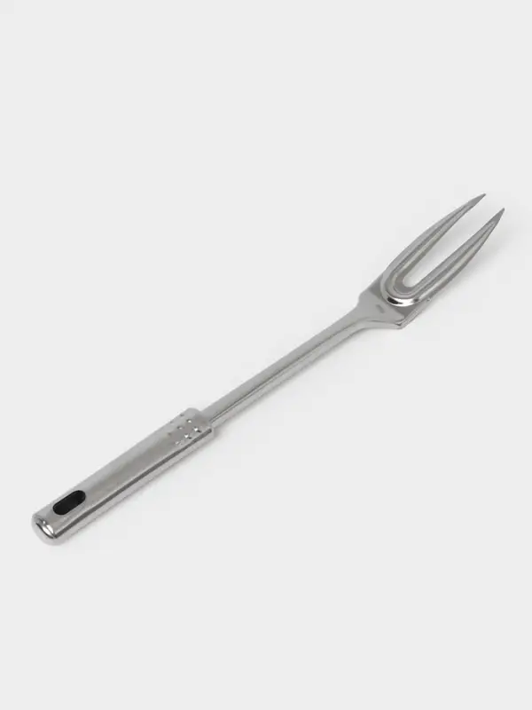Вилка для мяса Доляна &laquo;Стандарт&raquo;, h=33 см, нержавеющая сталь, серебристая