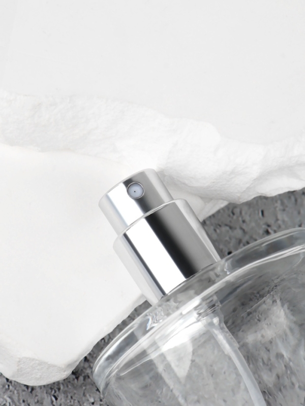 Флакон стеклянный для парфюма, с распылителем, 30 мл, прозрачный/чёрный Флакон стеклянный для парфюма, с распылителем, 30 мл, прозрачный/чёрный