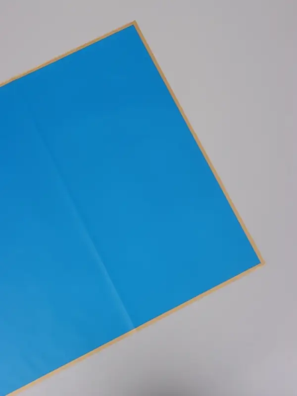 Пленка для цветов, "Бронзовая полоса", синяя, 57х57 см