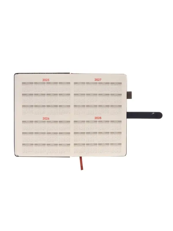 Ежедневник недатированный формат А5, 80л, линия, с ручкой, подар коробка, Синий