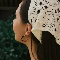 Серьги акрил «Леопард» сердце, цветной в серебре