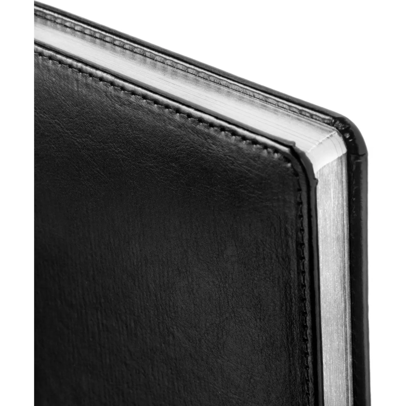 Ежедневник недатированный А5 Sidney NEBRASKA черн,серебр.срез,136л 3-128/16