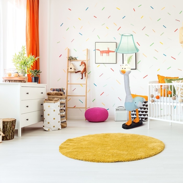 Торшер  Торшер "Гусь" Е27 15Вт синий 40х50х125см