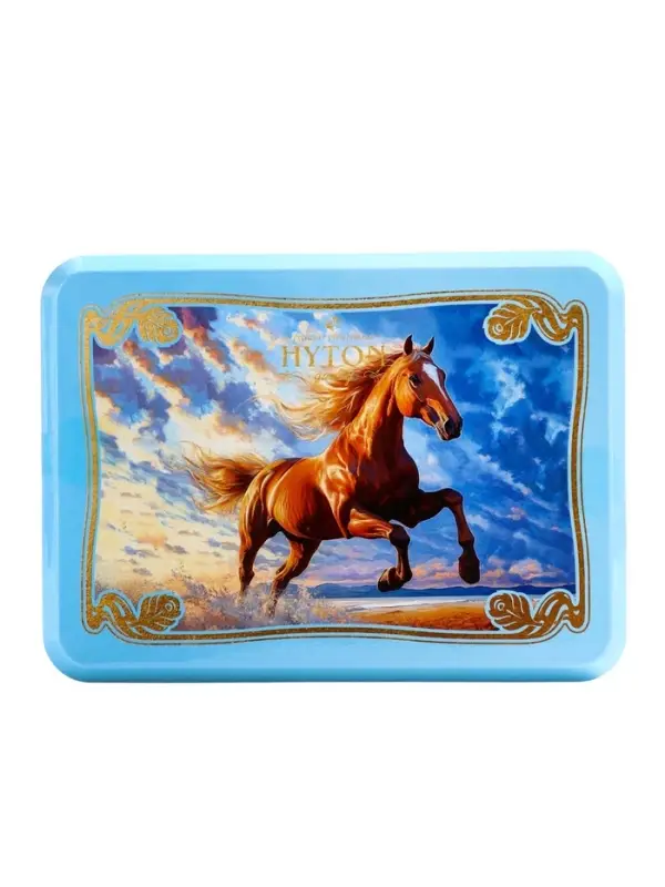 Чай чёрный новогодний HYTON «Шкатулка голубая с символом года», 50 г Чай чёрный новогодний HYTON «Шкатулка голубая с символом года», 50 г