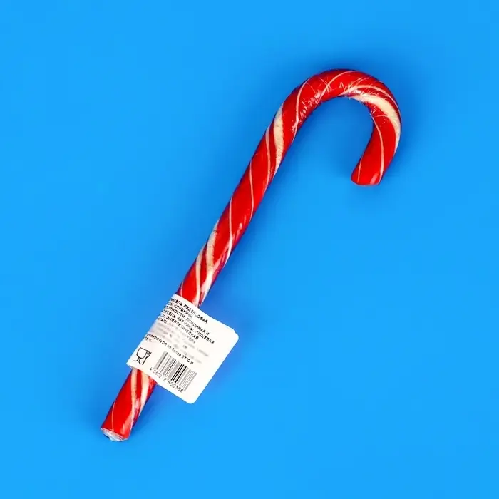 Карамель леденцовая новогодняя &laquo;Трость&raquo; со вкусом клубники, 28 г