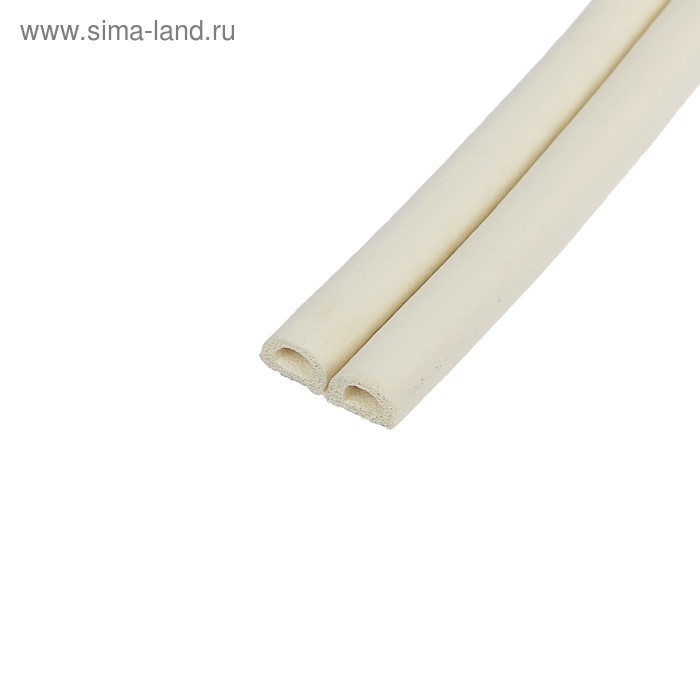 Уплотнитель резиновый ТУНДРА, профиль D, размер 9х8 мм, белый, в упаковке 10 м Уплотнитель резиновый ТУНДРА, профиль D, размер 9х8 мм, белый, в упаковке 10 м