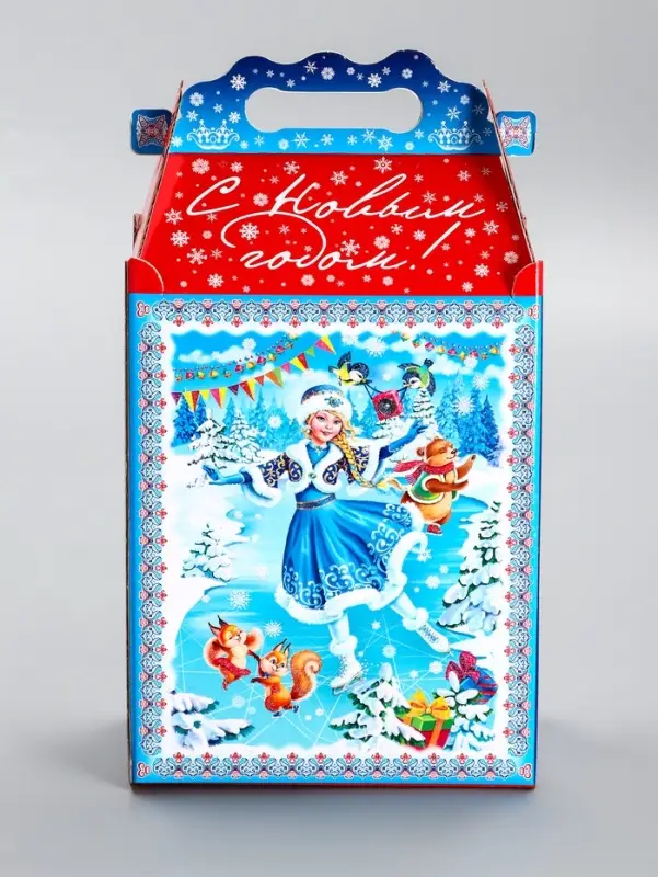 Подарочная новогодняя коробка &laquo;Олимпиада&raquo;, для сладких подарков, 17.8&times;10&times;32.5 см
