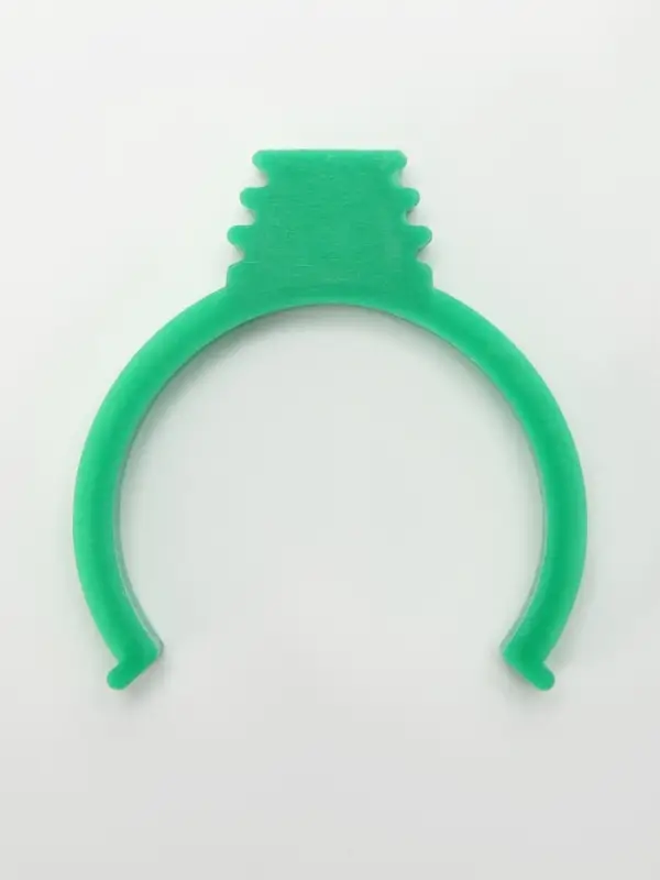 Поилка/кормушка для птиц 10.5&times;3.5 см, 90 мл, зелёная