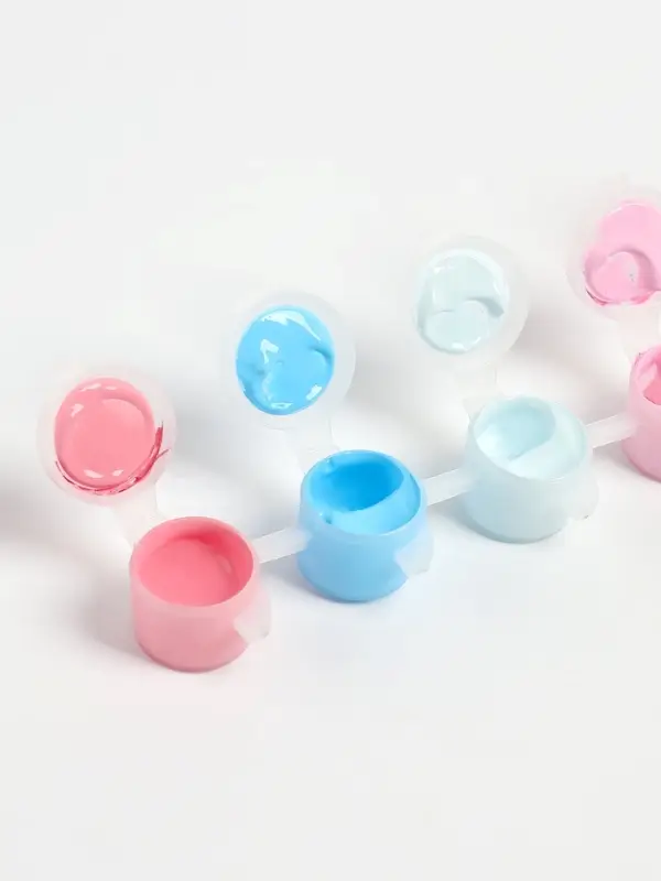 Набор акриловых красок, цвет розово-голубой, 3 мл Набор акриловых красок, цвет розово-голубой, 3 мл