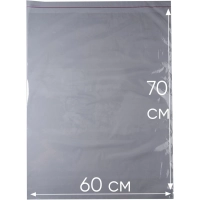 Пакет фасовочный ПП 60х70+5см с клеевым клапаном 30 мкм 100 шт/уп