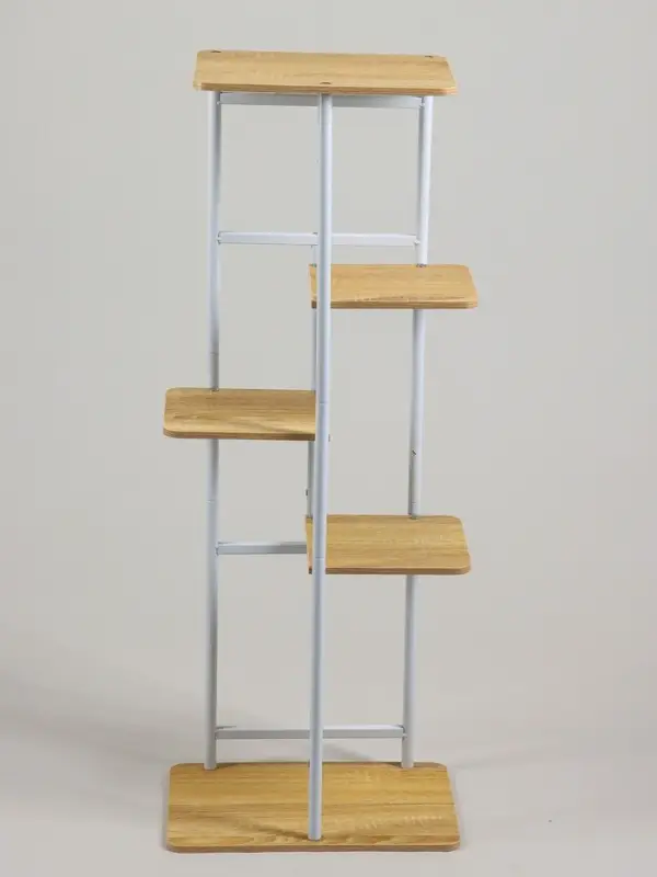 Подставка для цветов Greengo, 5 полок, 36&times;23&times;94 см, напольная, каркас металл, полки МДФ, белая