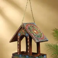 Подвесной декор &laquo;Кормушка для птиц&raquo;, 14&times;26&times;26 см, дерево