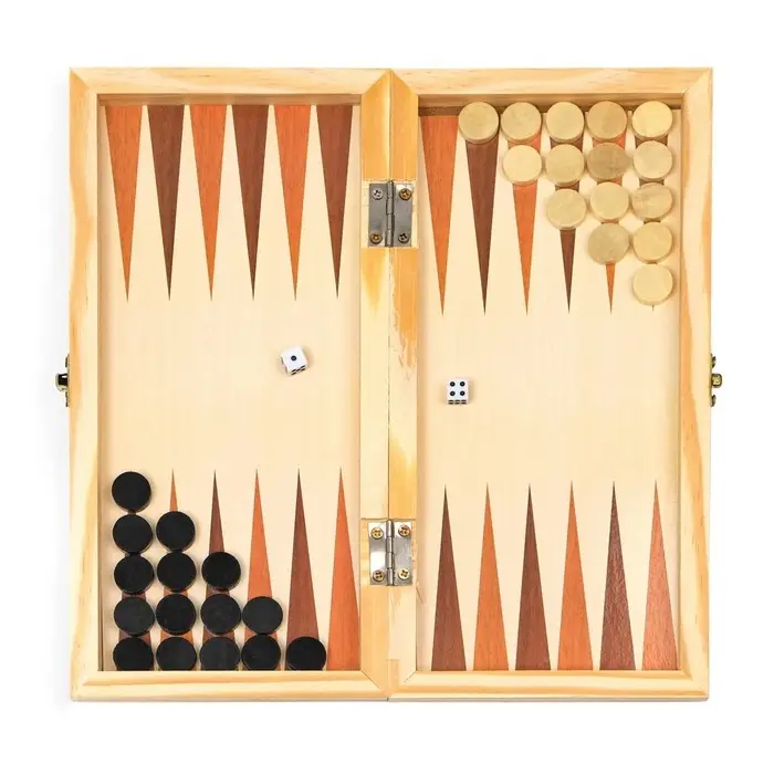 Настольная игра 3 в 1 &laquo;Узоры&raquo;: нарды, шашки, шахматы, 29&times;29 см