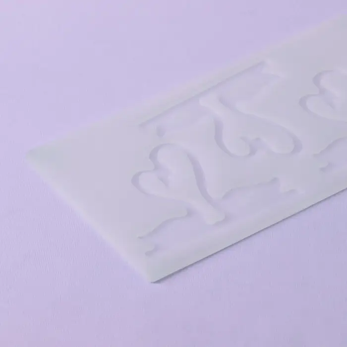 Форма для шоколада &laquo;Пара лебедей&raquo;, силикон, 3 ячейки, 20&times;10.5&times;0.3 см, прозрачная