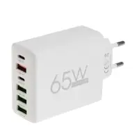 Сетевое зарядное устройство Luazon ZY-21, 4 USB, 2 Type-C, 3 А, белое