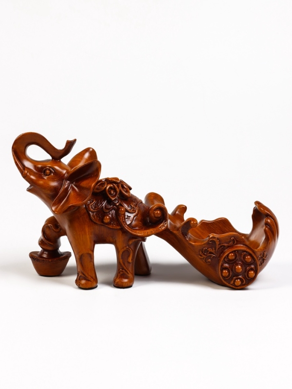 Подставка для бутылки  Подставка для бутылки "Слон" под дерево, 34х13х20см