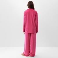 Костюм женский (рубашка и брюки) KAFTAN Plushy р. 40-42, фуксия
