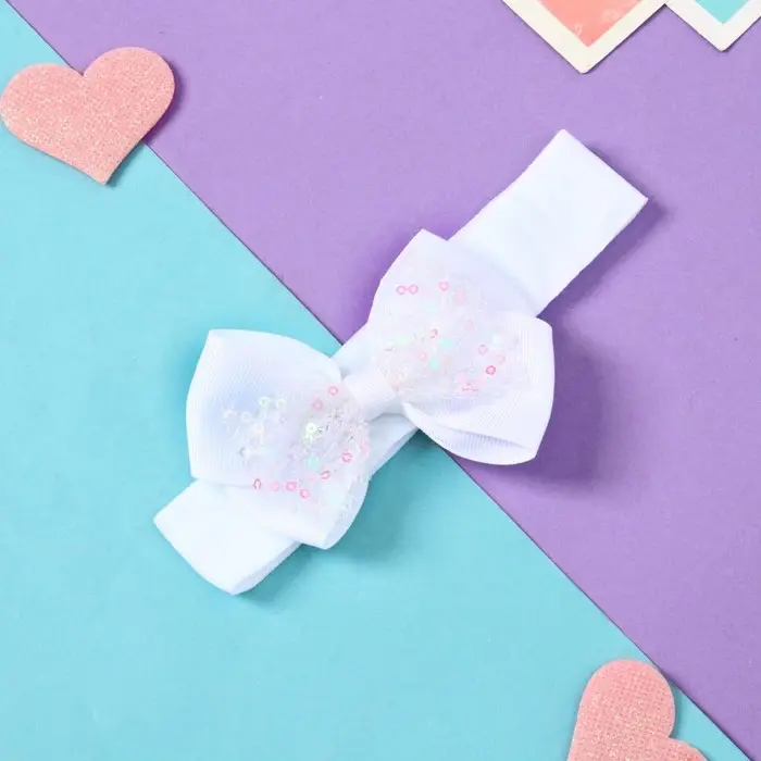 Повязка для волос Повязка для волос "Сьюзи" сияние, 3х16 см, белый