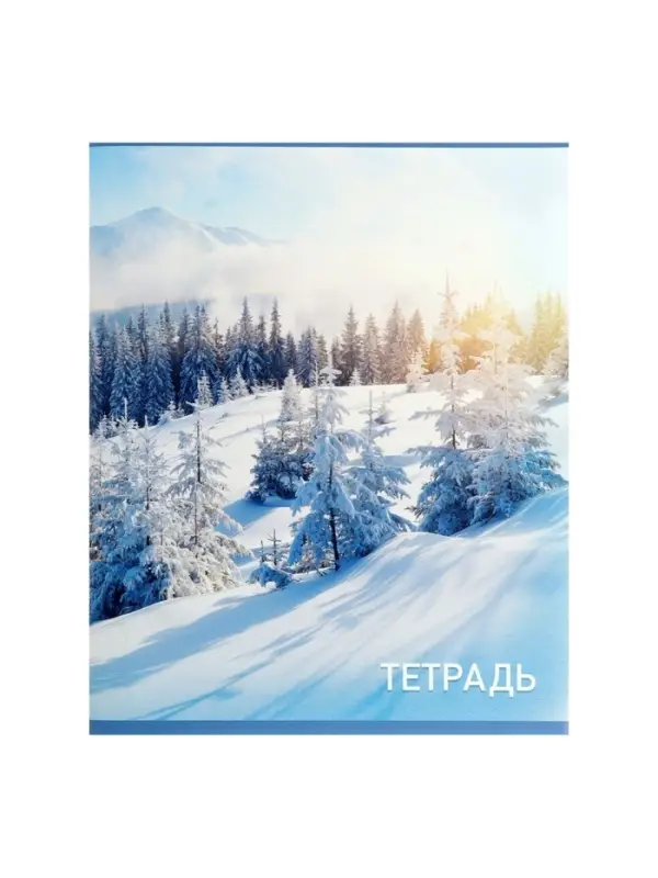 Набор тетрадей, 96 листов в клетку, Calligrata &laquo;Природа&raquo;, серые листы, 4 штуки