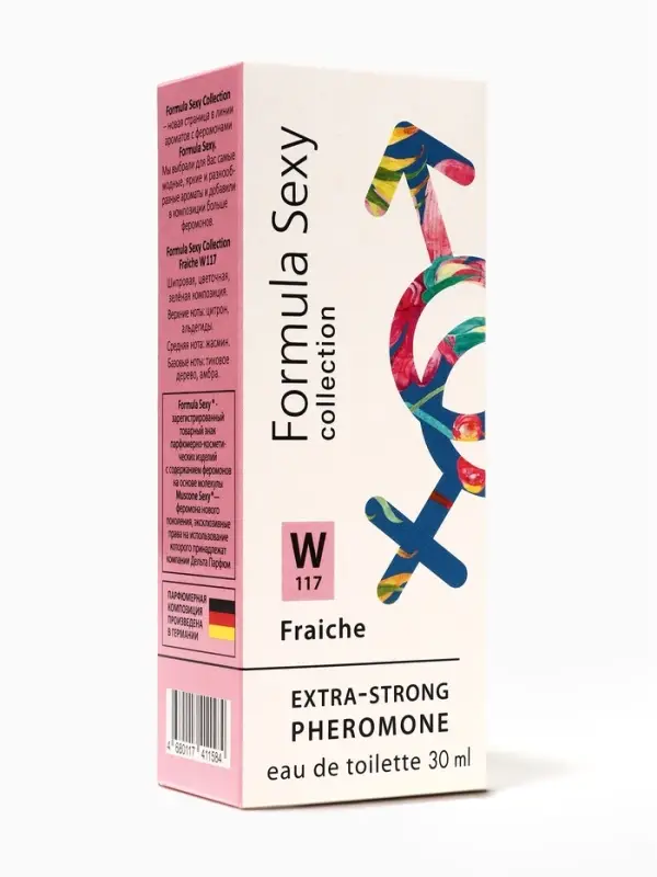 Туалетная вода женская с феромонами Formula Sexy collection Fraiche W117, 30 мл