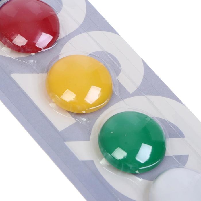 Магниты для досок 30 мм, 5 штук, GLOBUS цветные, в блистере Магниты для досок 30 мм, 5 штук, GLOBUS цветные, в блистере