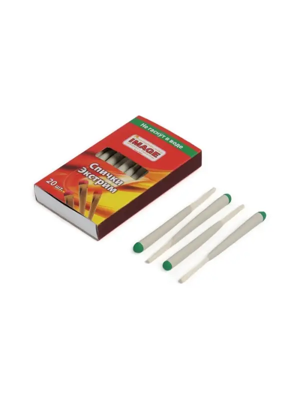 Спички охотничьи экстрим 20 шт., 8.5 см