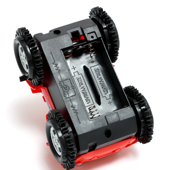 Машина-перевёртыш «Безумный гонщик», работает от батареек, световые эффекты, цвета МИКС