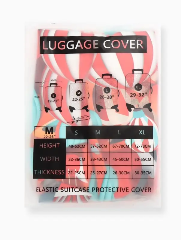 Чехол для чемодана &laquo;Воздушные шары&raquo;, 24", разноцветный